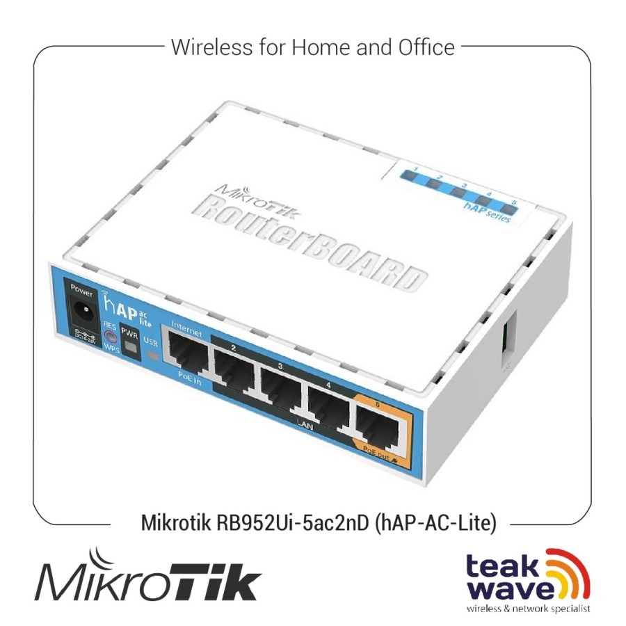 Jual MikroTik RouterBoard RB952Ui-5ac2nD (hAP-AC-Lite)